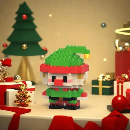 Christmas Pixel Block Figures