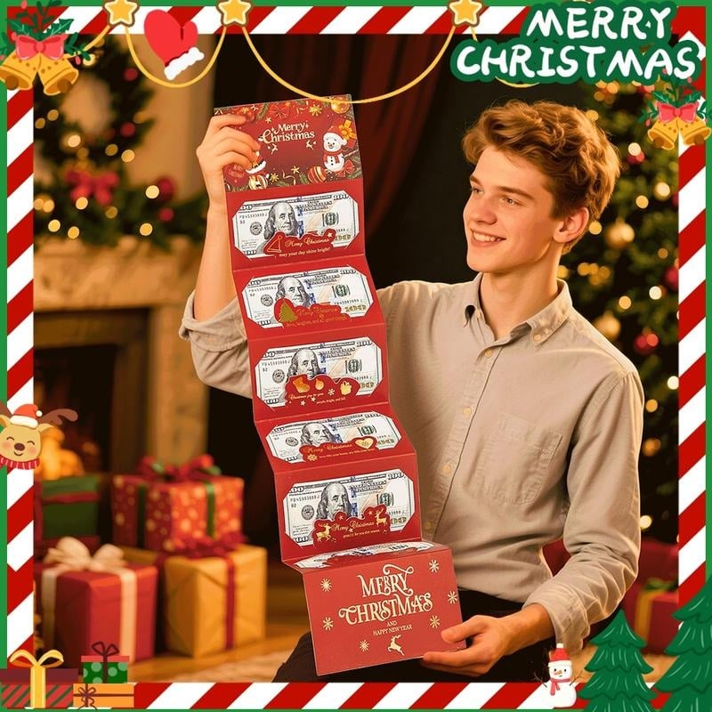 🎄 Christmas Cash Gift Envelope - Surprise Christmas Wallet