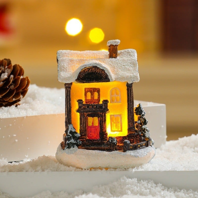 Christmas Village Set Led Light