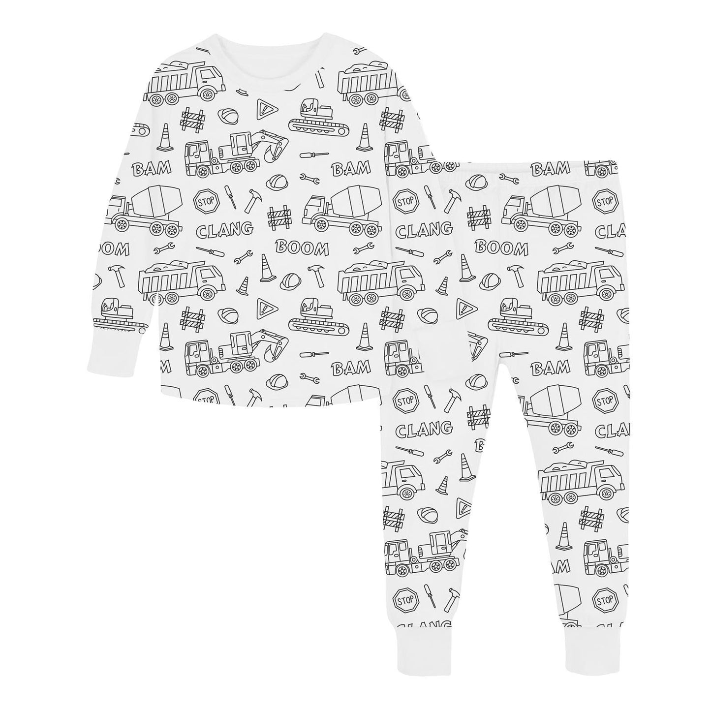 🎁 Super Christmas Gift · 🎨Kids DIY Hand Painted Coloring Pajamas Set