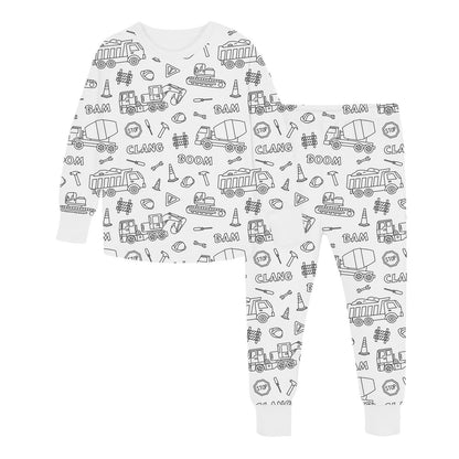 🎁 Super Christmas Gift · 🎨Kids DIY Hand Painted Coloring Pajamas Set
