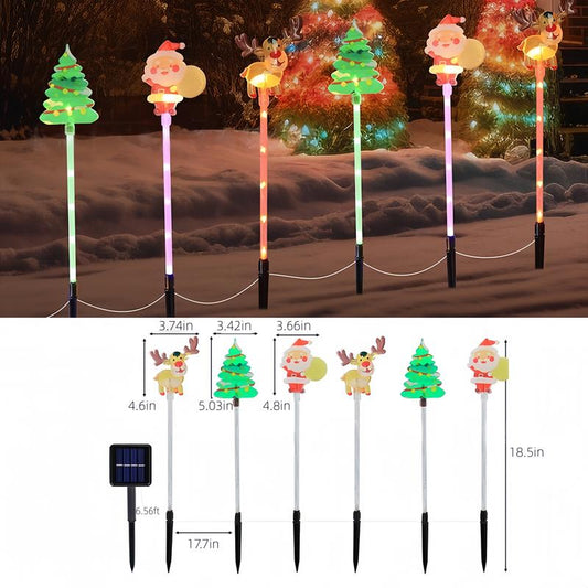 6-Pack Solar Christmas Decorative Lights Christmas