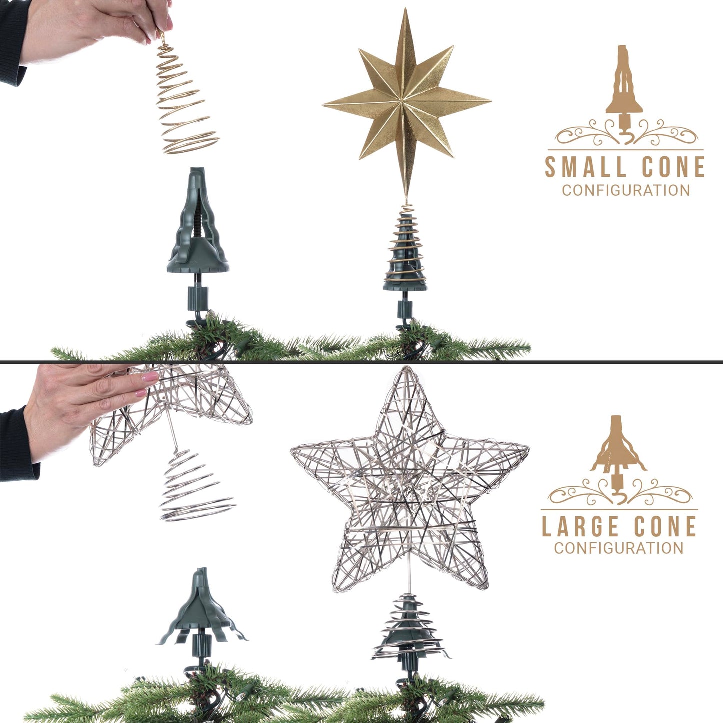 🔥 Christmas Best-Seller - 🎄✨Universal Christmas Tree Topper Holder