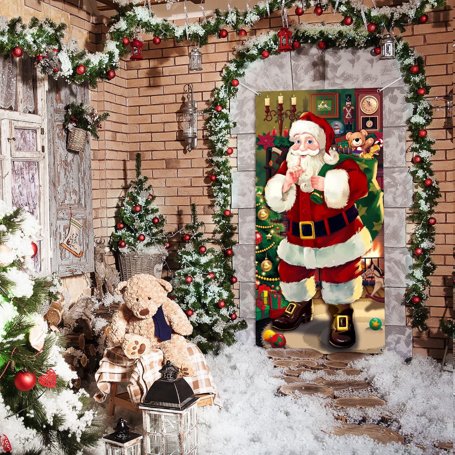 ✨ Christmas Best-Seller 🎄 - 🎅Christmas Door Cover Decoration