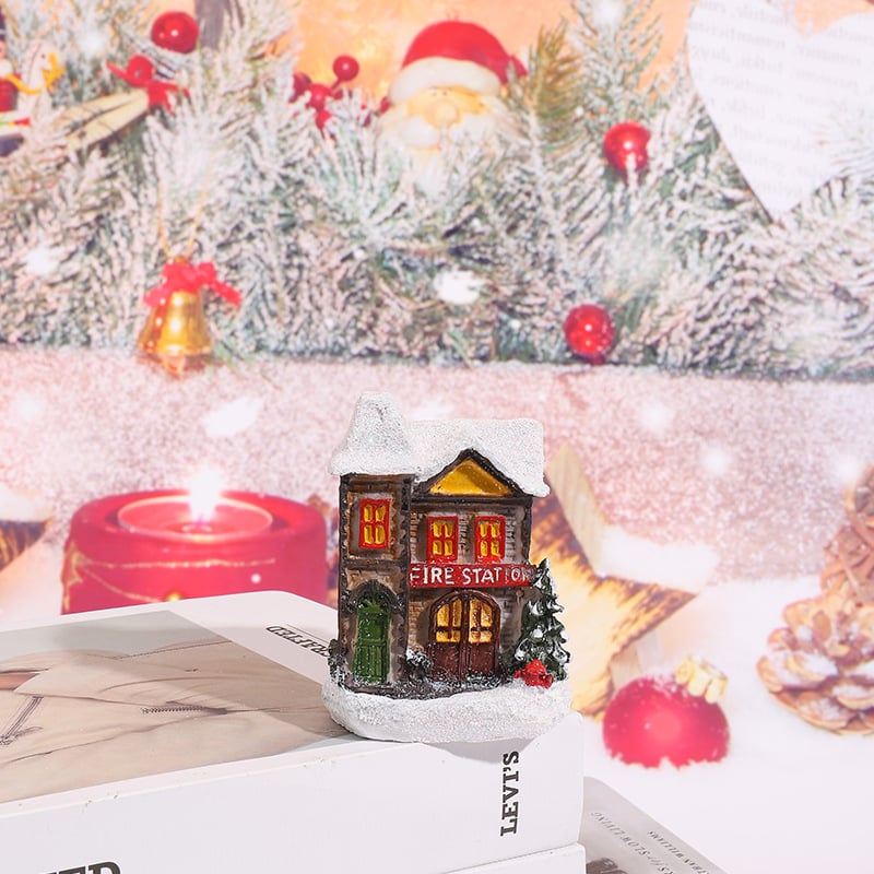 Christmas Village Set Led Light