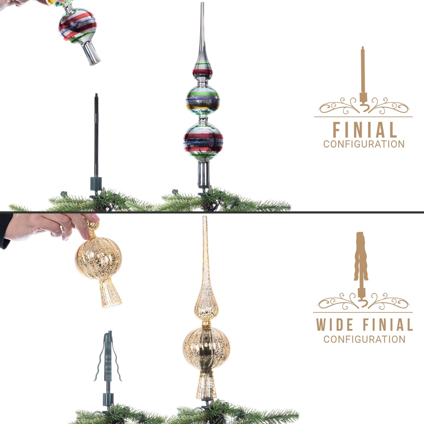 🔥 Christmas Best-Seller - 🎄✨Universal Christmas Tree Topper Holder
