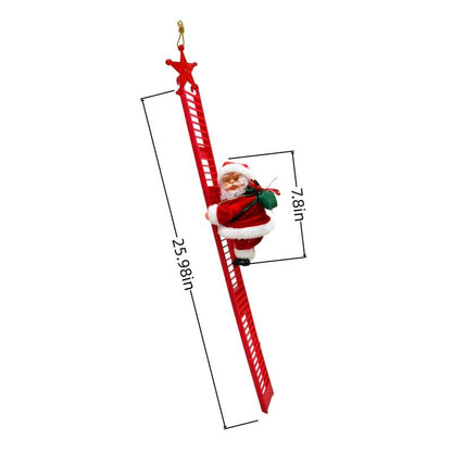 🔥Christmas decoration electric ladder Santa Claus