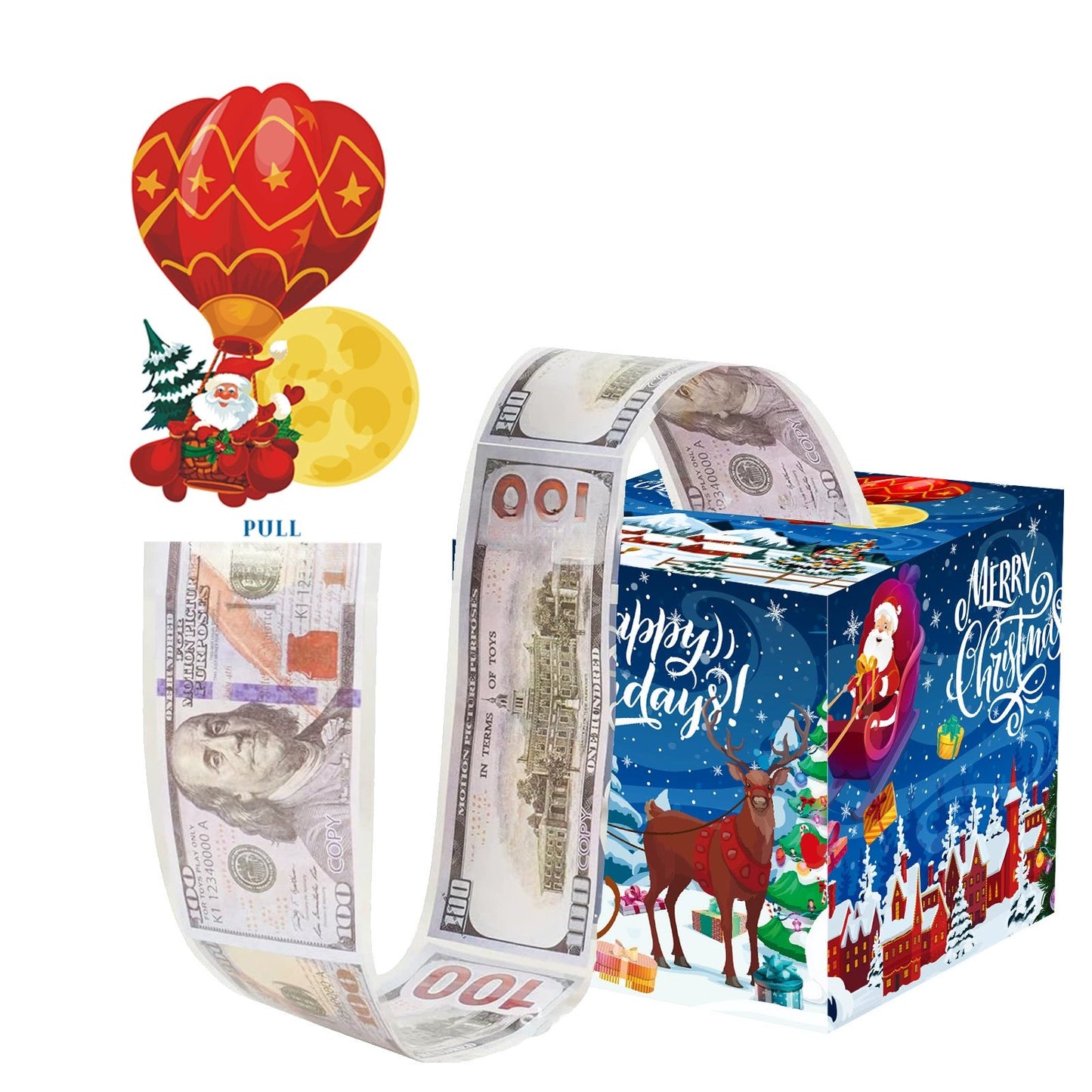 🎁BUY 1 GET 1 FREE🎅Christmas Money Gift Boxes