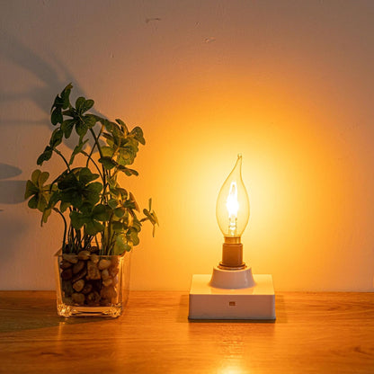 🔥E12 LED Flickering Flame Decoration Light Bulbs -Perfect Ambiance for Halloween Christmas(BUY 6 FREE SHIPPPING)