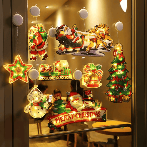 🎄Hallmark Christmas Window Hanging Lights 🌟