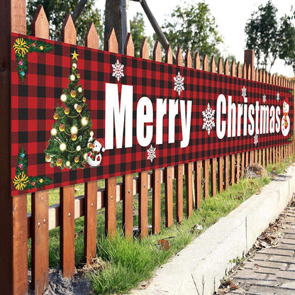 Christmas Outdoor Banner Flag Pulling🎄