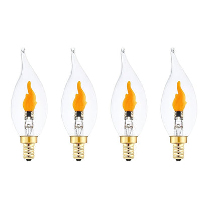 🔥E12 LED Flickering Flame Decoration Light Bulbs -Perfect Ambiance for Halloween Christmas(BUY 6 FREE SHIPPPING)