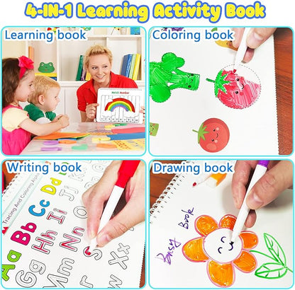 My Preschool Busy Book(12 Different Themes Pages)📚 Best Christmas Gift for kids🎁