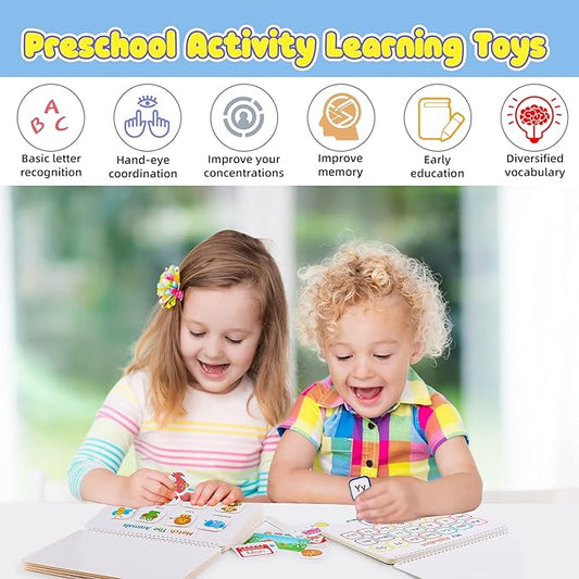My Preschool Busy Book(12 Different Themes Pages)📚 Best Christmas Gift for kids🎁