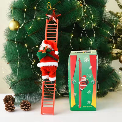 🔥Christmas decoration electric ladder Santa Claus
