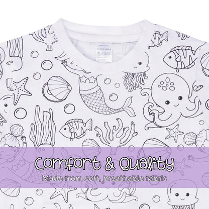 🎁 Super Christmas Gift · 🎨Kids DIY Hand Painted Coloring Pajamas Set