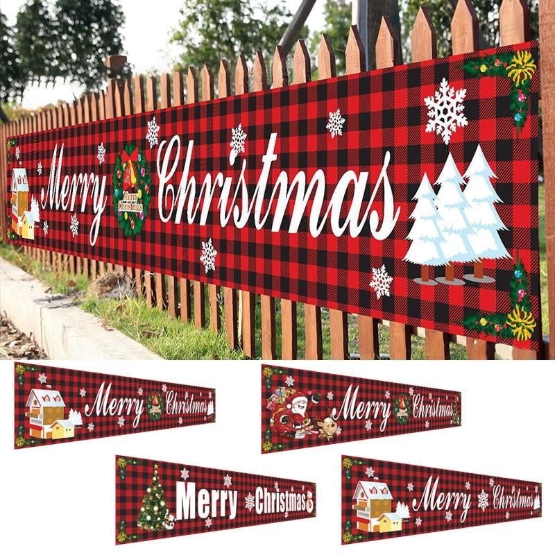Christmas Outdoor Banner Flag Pulling🎄