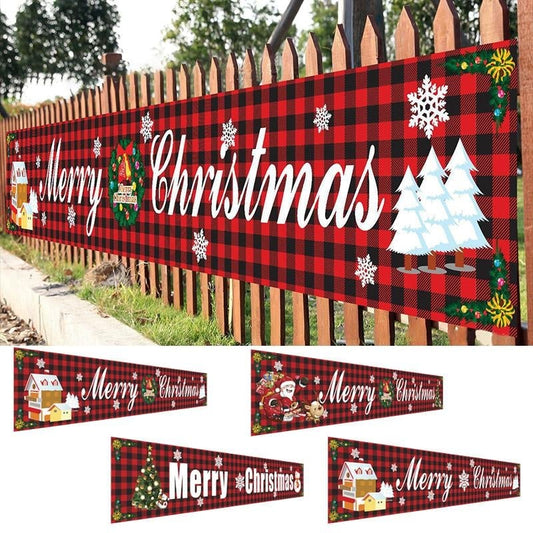 Christmas Outdoor Banner Flag Pulling🎄