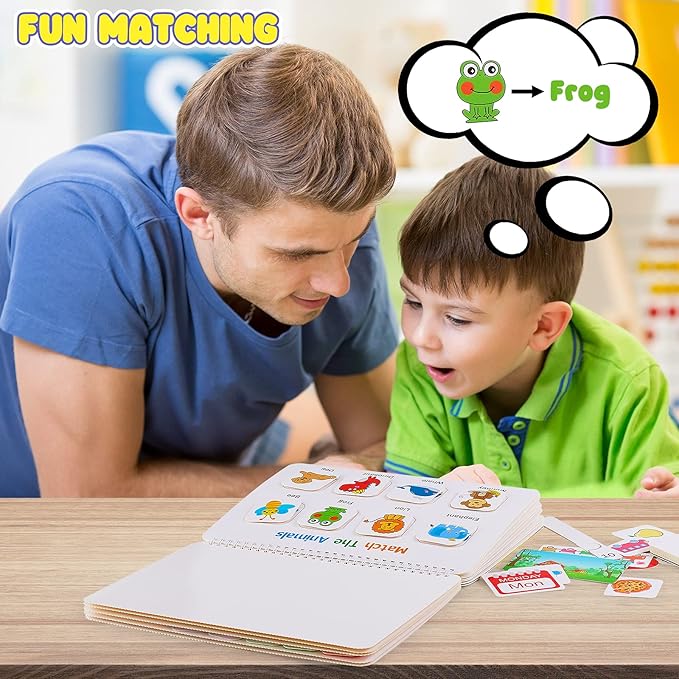 My Preschool Busy Book(12 Different Themes Pages)📚 Best Christmas Gift for kids🎁