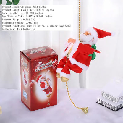 🎄Classic Climbing Beads Santa Claus, Christmas Decorations(Batteries Provide Your Own)