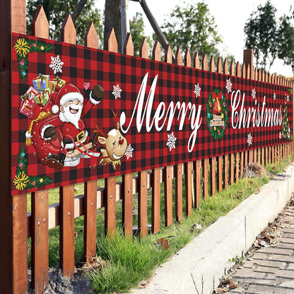 Christmas Outdoor Banner Flag Pulling🎄